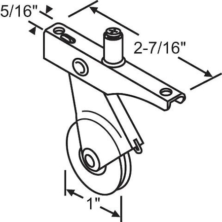 Strybuc Patio Screen Door Roller Assy. 10-410P